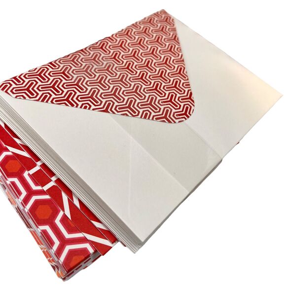 David Hicks Gift Box Notecard Set Envelopes English Decorator Designer Motifs - Picture 7 of 10